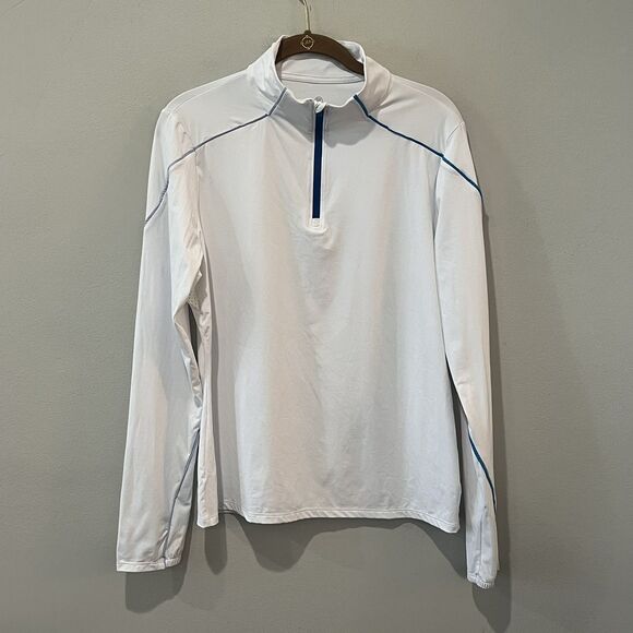 G4 G/Fore Shirt Women's Large White‎ Sun Shield Silky Tech Nylon 1